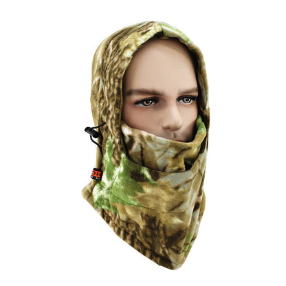 Outdoor Camouflage Multifunctional Fleece Hood