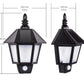 Waterproof LED Solar Light Motion Sensor Outdoor Activated Hexagonal Wall Lamp Garden Automatically ON at Night Path Lighting