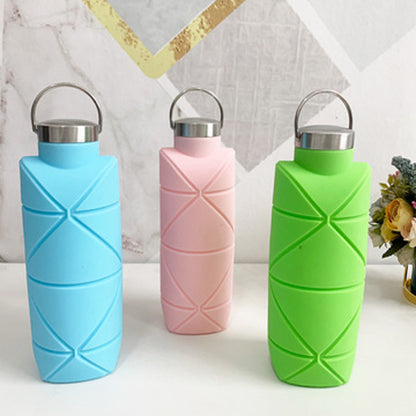 Folding Silicone Outdoor Sports Environmental Protection Handy Folding Bottle