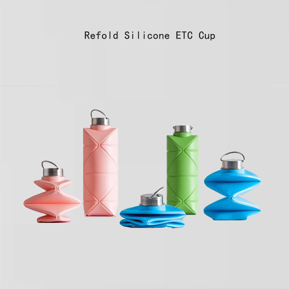 Folding Silicone Outdoor Sports Environmental Protection Handy Folding Bottle