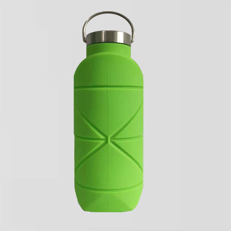 Folding Silicone Outdoor Sports Environmental Protection Handy Folding Bottle