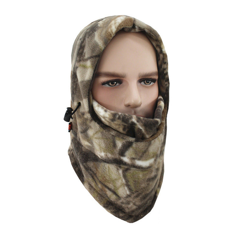 Outdoor Camouflage Multifunctional Fleece Hood