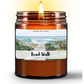 Natural Wax Candle in Amber Jar (9oz)
