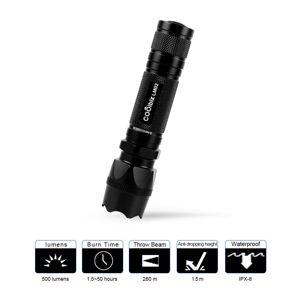 LM02 Highlight Outdoor Tactiacl Long Shot Flashlight