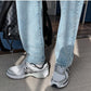All-match Men's Loose Blue Straight-leg Jeans