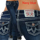 Fashion Women's High Waist Bag Hip Slim Jeans